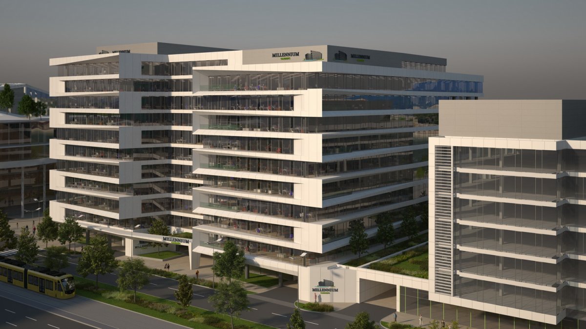 New office on the bank of Danube